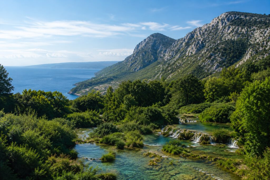 Wasserfälle und Natur in Kroatien